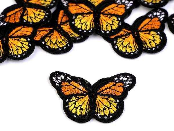 Aufbügler Schmetterling Schwarz/Gelb